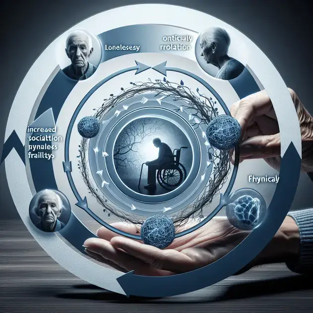 Social isolation, loneliness and frailty in older adults have a complex and sometimes mutually reinforcing relationship Social isolation, loneliness and frailty in older adults have a complex and sometimes mutually reinforcing relationship